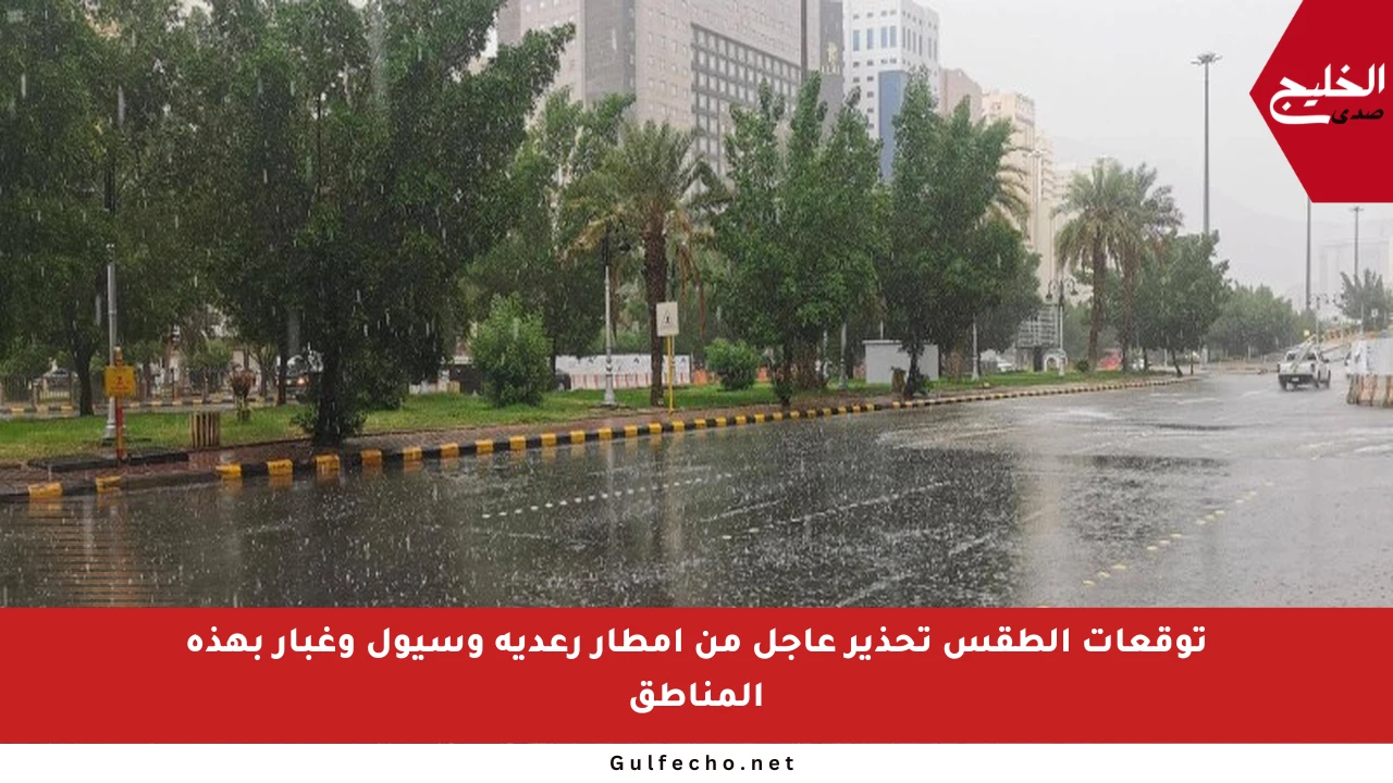 توقعات الطقس تحذير عاجل من أمطار رعدية وسيول وغبار بهذه المناطق